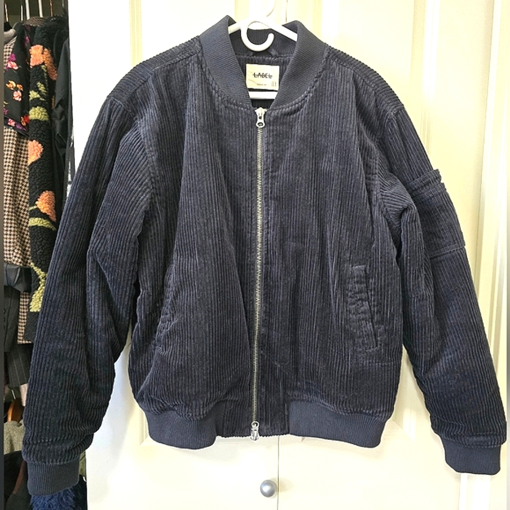 Oversized Corduroy Bomber Jacket